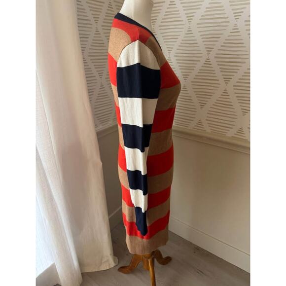 Scotch & Soda Amsterdam Small Multicolor Striped Wool Blend Sweater Dress - Picture 6 of 8